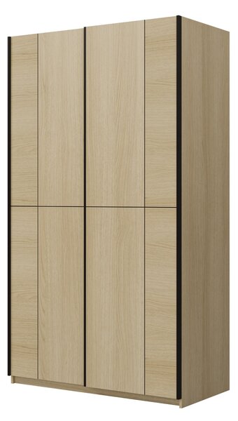 Gardróbszekrény Austin 369, Laminált forgácslap, 210x120x60cm, Tölgy
