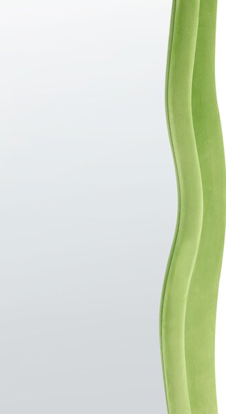 Falitükör BEAUNE 56 cm x 160 cm Bársony Zöld