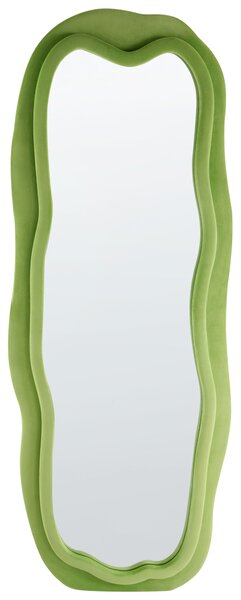 Falitükör BEAUNE 56 cm x 160 cm Bársony Zöld
