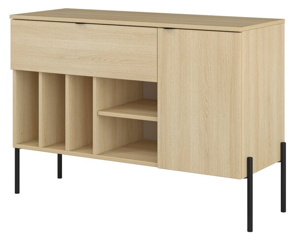 Komód Levtenu 112, Laminált forgácslap, 75x105x40cm, Tölgy