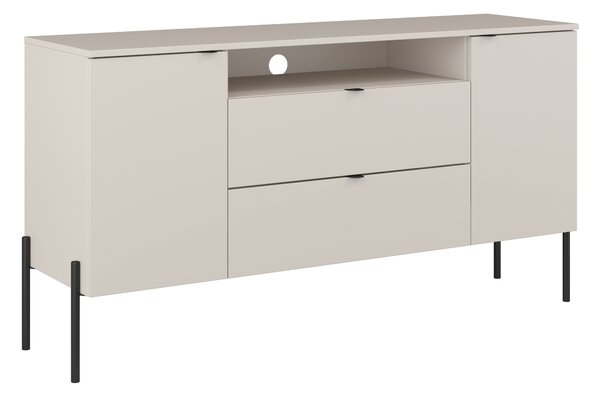 Komód Levtenu 114, Laminált forgácslap, 75x140x40cm, Kasmír