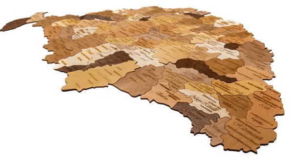 3D Fali Puzzle | Színes Nagy-Magyarország Területe Országonként
