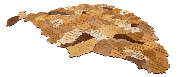 3D Fali Puzzle | Színes Nagy-Magyarország Területe Országonként