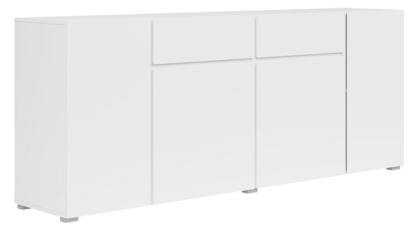 Komód Elbleve 103, Laminált forgácslap, 78x195x40cm, Fehér