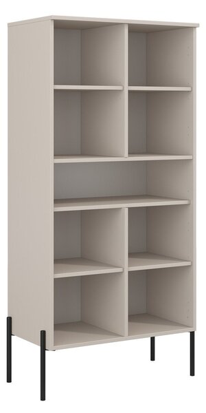 Könyvespolc Levtenu 120, Zárt, Fiókokkal, Ajtókkal, Laminált forgácslap, 150x70x40cm, Kasmír