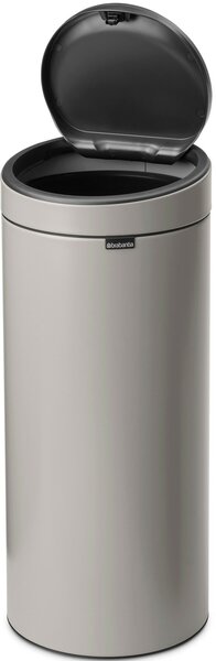 Brabantia Touch Bin New Soft-Touch nyomófedeles hulladékgyűjtő belső tartállyal, kerek, 30L - G méret, acél, hamvasszürke - 254963