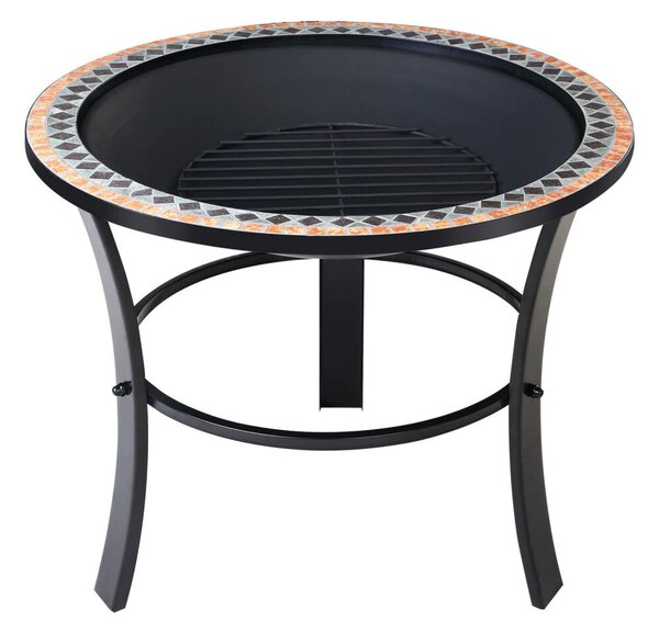Tűztál, mozaikos acél, 76 cm átmérő