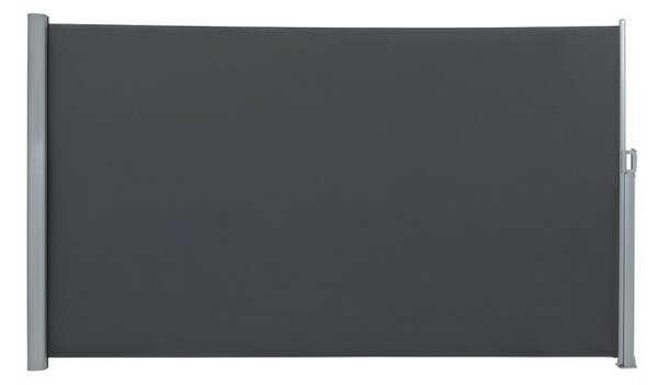 Oldalsó terasznapellenző, belátásgátló, szürke, 280 g/m² 180 x 400 cm