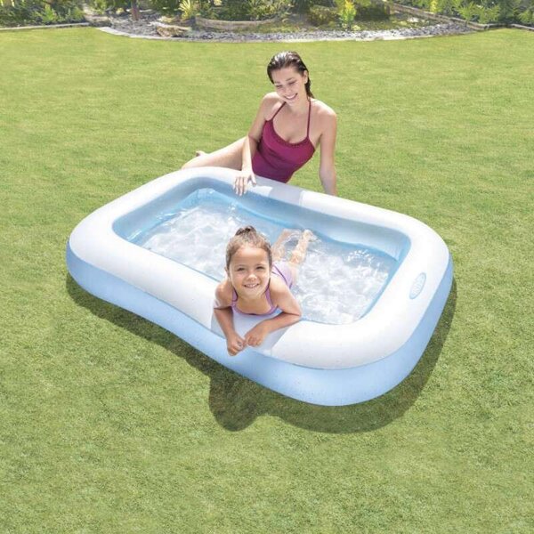 Intex 166x100x28 cm felfújható Medence (57403NP) - fehér-kék