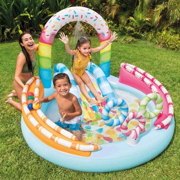 Intex 170x168x122cm Candy felfújható Medence (57144NP) - kék