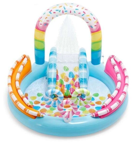 Intex 170x168x122cm Candy felfújható Medence (57144NP) - kék