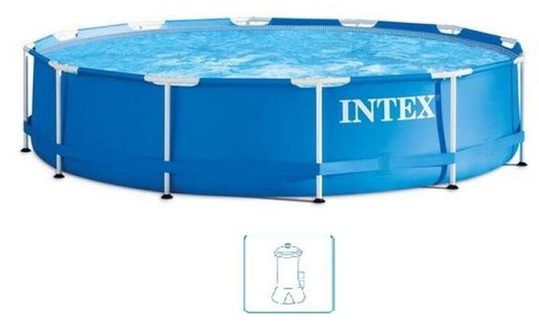 Intex 305x76cm Metal Frame fémvázas Medence vízforgatóval (28202NP)