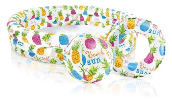 Intex 132x28cm Medence készlet - Ananász (59469NP) - fehér