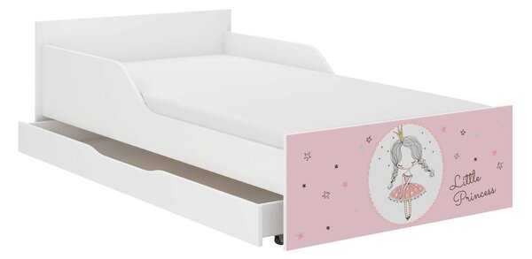 PUFI gyerekágy 180x90cm matraccal és ágyneműtartóval - hercegnő