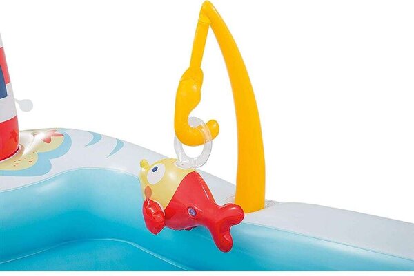 Intex Fishing Fun felfújható Gyerekmedence 218x188x99cm - Tengerpart (57162NP)