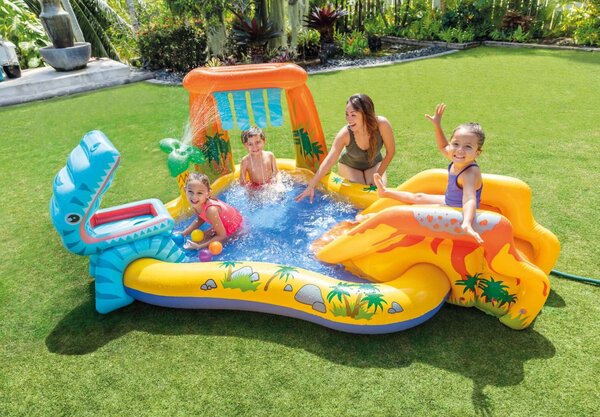 Intex felfújható Gyerekmedence 249x191x109cm - Dínó park (57444NP)