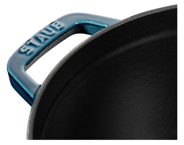 Staub La Cocotte Öntöttvas lábas fedővel 24cm - Óceánkék