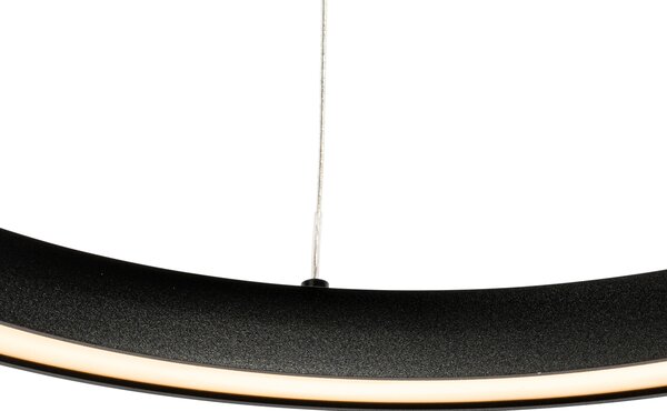 Függőlámpa fekete 40cm LED-del, 3 fokozatú dimmerrel - Girello