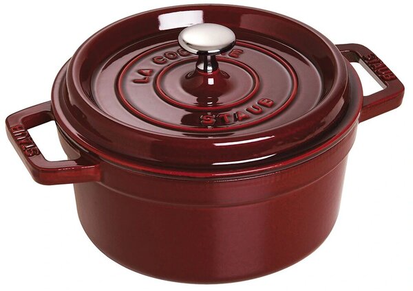Staub La Cocotte Öntöttvas Lábas fedővel 24cm - Bordó