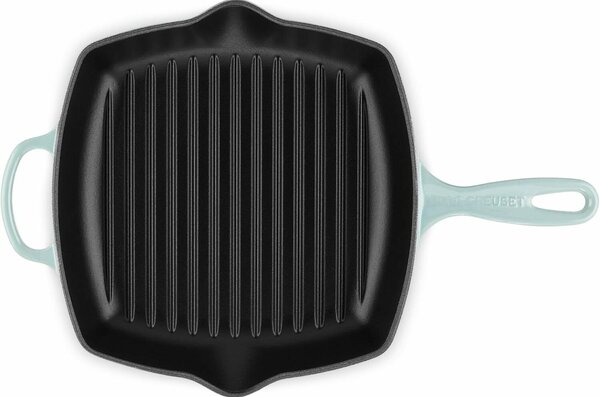 Le Creuset Gusseisen Négyzet alakú Grill serpenyő 26 x 26cm - Zöld