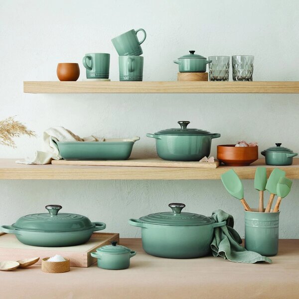 Le Creuset Signature Öntöttvas főzőedény 29 cm - Kékeszöld