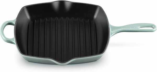 Le Creuset Gusseisen Négyzet alakú Grill serpenyő 26 x 26cm - Zöld