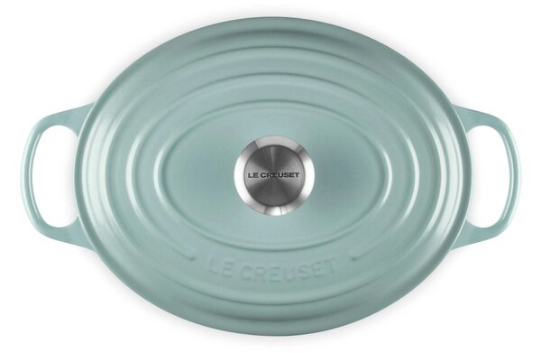 Le Creuset Signature Öntöttvas főzőedény 29 cm - Kékeszöld