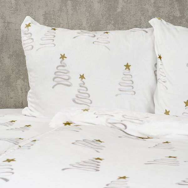 4Home Christmas tree mikroflanel ágyneműhuzat, 140 x 220 cm, 70 x 90 cm, 140 x 220 cm, 70 x 90 cm