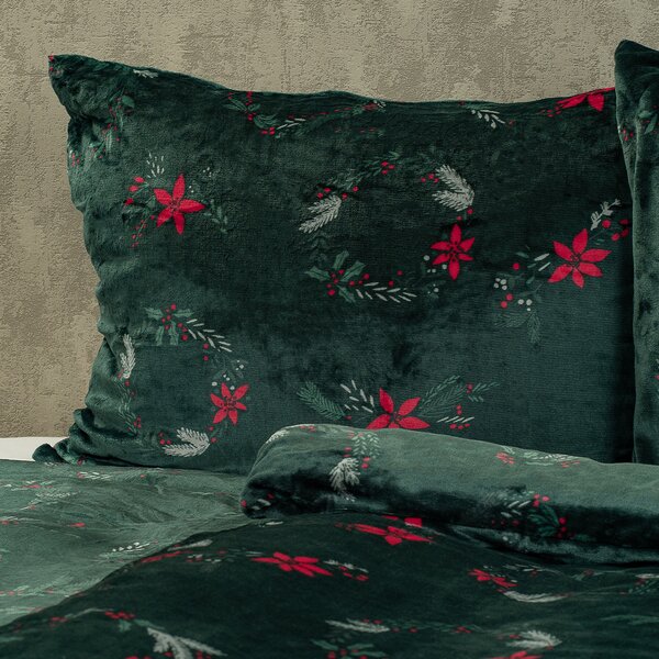 4Home Poinsettia mikroflanel ágyneműhuzat, 140 x 220 cm, 70 x 90 cm, 140 x 220 cm, 70 x 90 cm