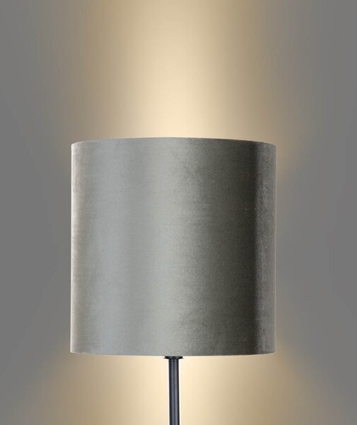 Állólámpa fekete, zöld bársony lámpabúrával, 40 cm - Simplo