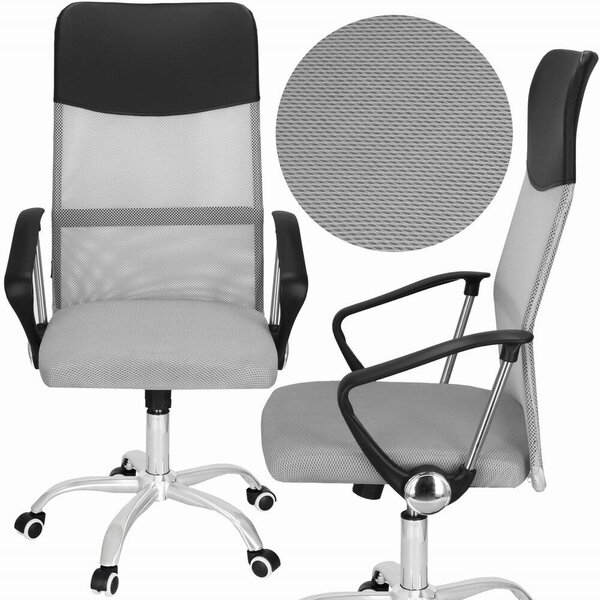 Springos Ergonomikus irodai forgószék, max 120kg- Szürke