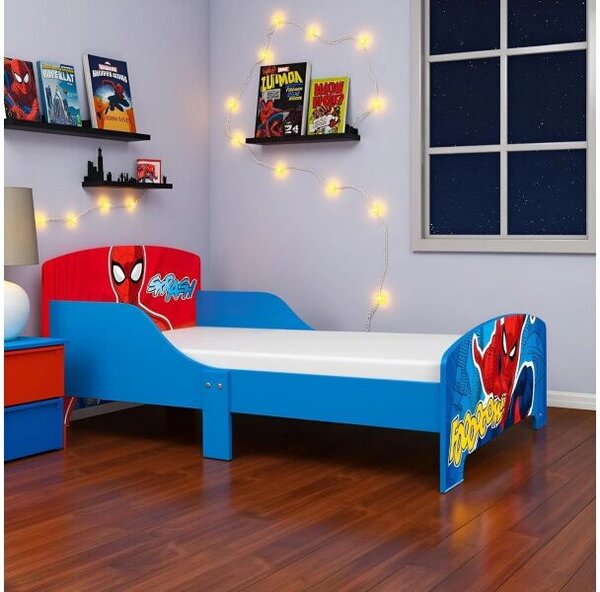 Spiderman gyermekfaágy 77×143×60 cm – 70×140 cm-es matracra való rácsos alvófelülettel, SM17776