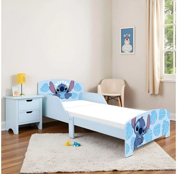 Lilo & Stitch gyermekfaágy 77×143×60 cm – 70×140 cm-es matracra való rácsos alappal, WD17781