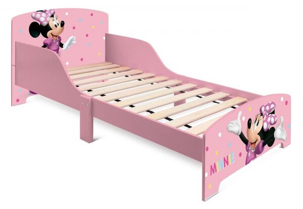 Minnie Mouse gyermekfaágy 77×143×60 cm – 70×140 cm-es matracra való rácsos alappal, WD17777