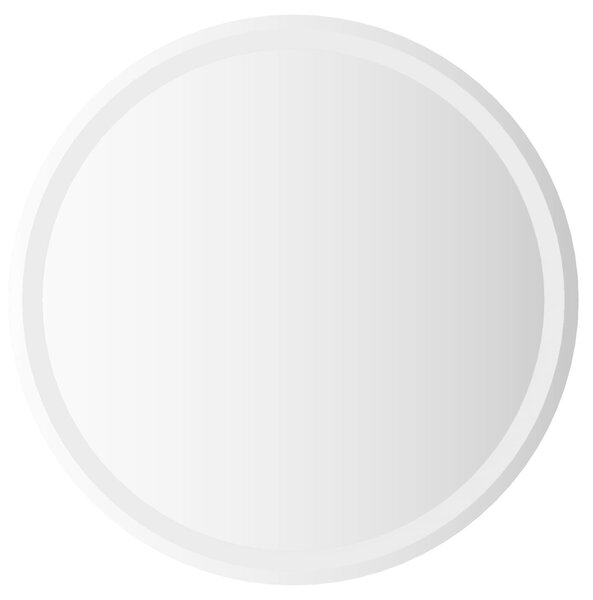 VidaXL Fürdőszobai tükör LED világítással, átlátszó, Ø 70 cm, edzett üveg