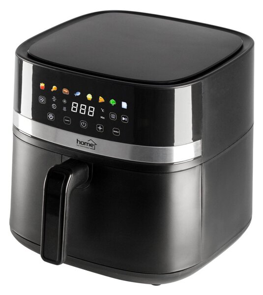 Home HGAF8 digitális air fryer, forrólevegős fritőz, 8 liter kapacitás, 2000 W, hőmérsékleti tartomány 80 – 200 °C