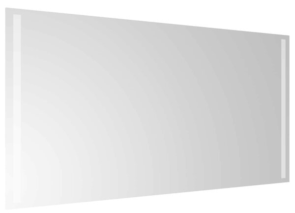 VidaXL LED-es fürdőszobai tükör, átlátszó, 100 x 60 cm