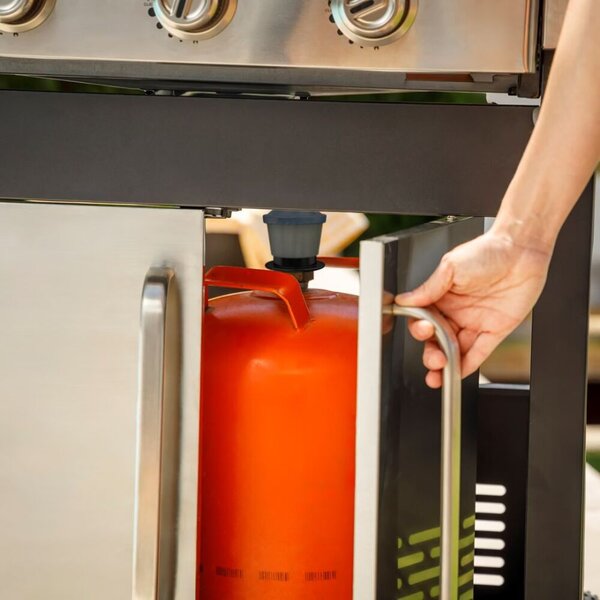 Black+Decker BXOG12950E Kerti Gázgrill 3 égős - Ezüst / Fekete