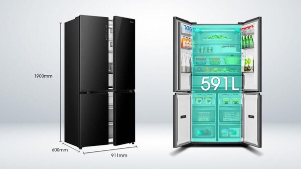 Hisense RQ768N4GBE Multidoor hűtő