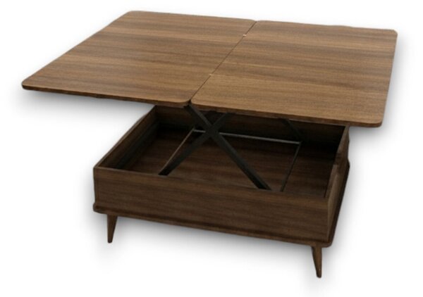 Hanah Home Dohányzóasztal Walnut Dy Ada - Diófa