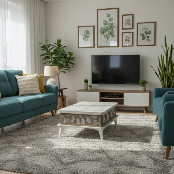Hanah Home Ada dohányzóasztal, antik fehér