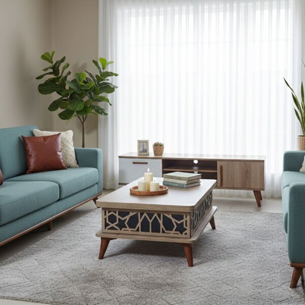 Hanah Home Coffee Table Blue Ada - Blue