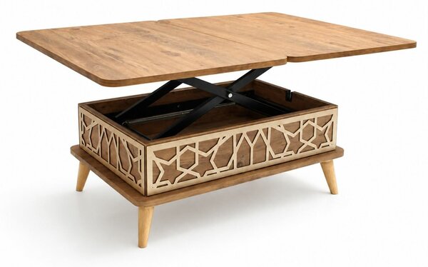 Hanah Home Coffee Table Pine Ottowa Ada - Pine