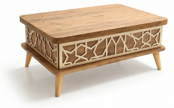 Hanah Home Coffee Table Pine Ottowa Ada - Pine