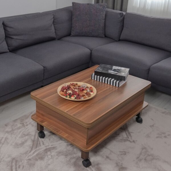 Hanah Home Coffee Table Walnut Dy Adt - Walnut