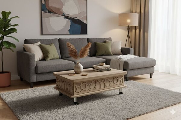 Hanah Home Coffee Table Alaska Adt - Alaska