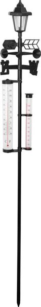 Időjárás állomás SWS29, Solar, 158 cm, esőmérő, hőmérő, napelemes lámpa