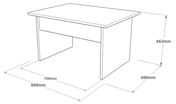 Hanah Home dohányzóasztal barna/szürke/antracit Vs2-Cga
