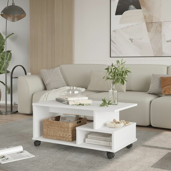 Hanah Home Dohányzóasztal Fehér MIN9-W
