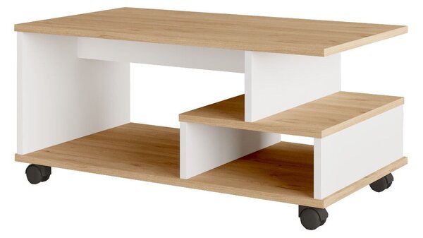 Hanah Home Coffee Table Oak White MIN9-SW